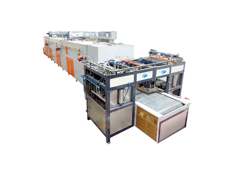 Linha de produção automática de embalagens comuns para moldagem de celulose